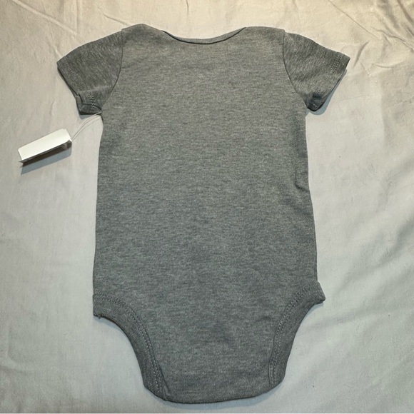 Gray Bodysuit with Cute Since Day 1 Print - Picture 3 of 3